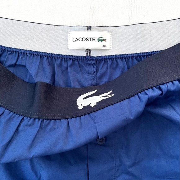 Lacoste Cotton Boxer Shorts Blue ( XXL ) - Picture 3 of 4